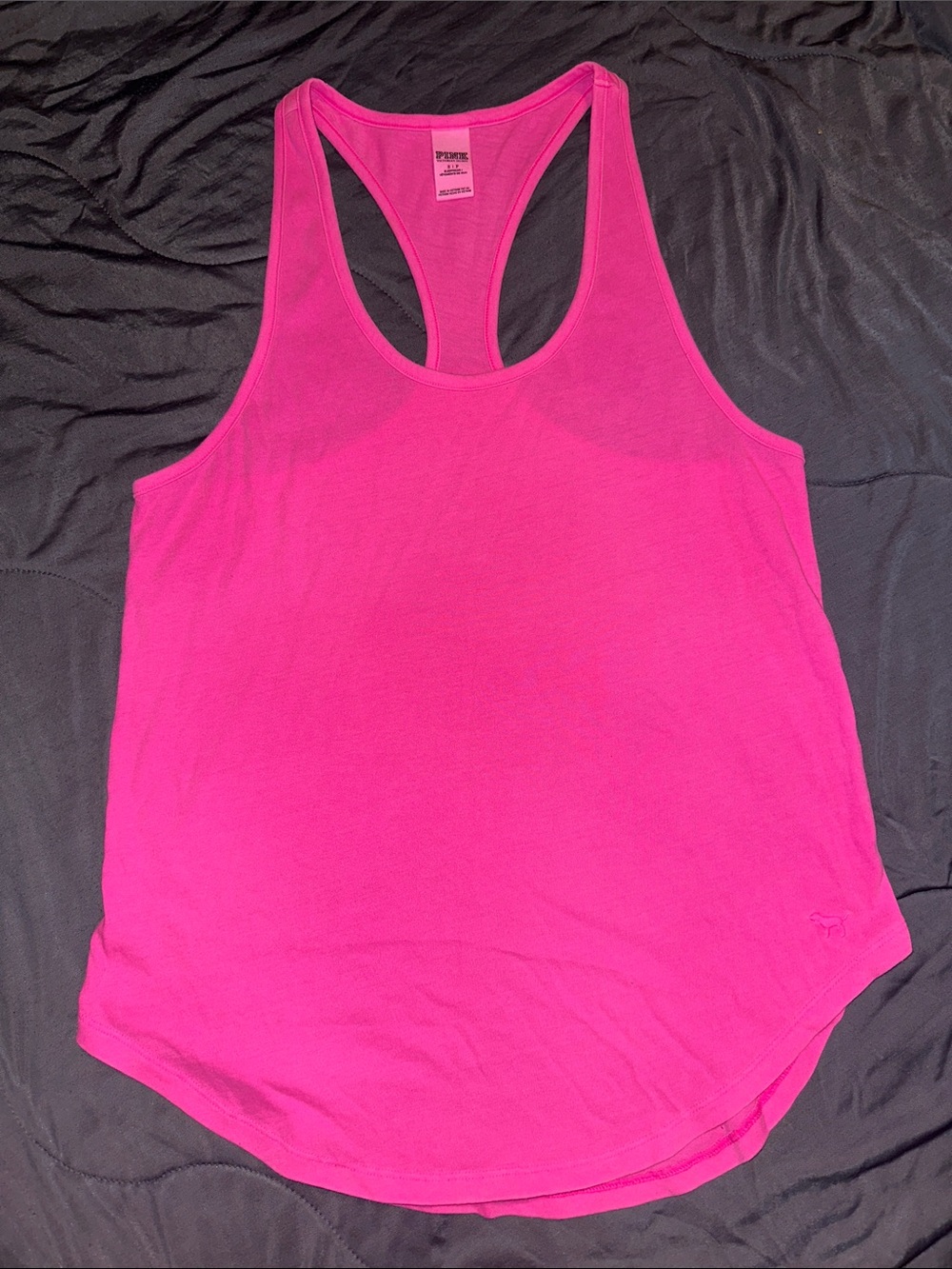 PINK Victoria's Secret Neon Pink Racerback Tank